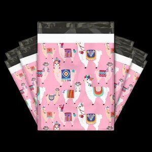 30 Poly Mailers/shipping Bags/ 30 Thank you Stickers - Llamas